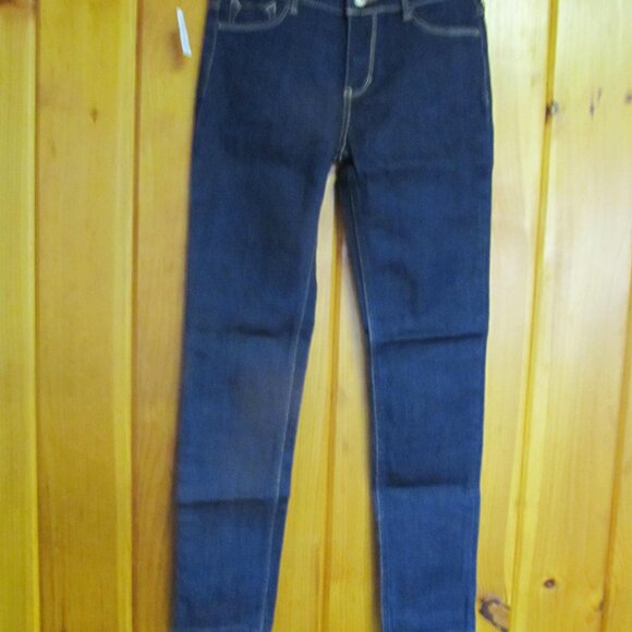 NWT Girls Sz 12 Jeans Blue Jean Pants Girls Sz 12s Super Skinny Slim Jeans - Picture 3 of 4